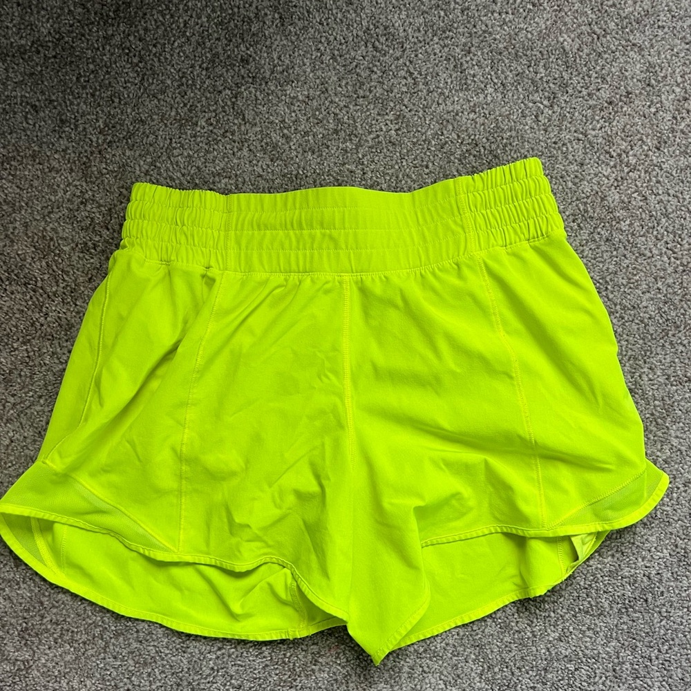 Lululemon Athletica Lime Green Athletic Shorts